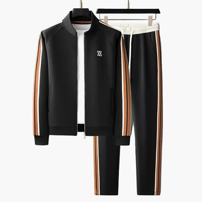 Men's Athletic Slim Fit 2-Piece Tracksuit Set – Modern Sporty Style for Training & Casual Wear